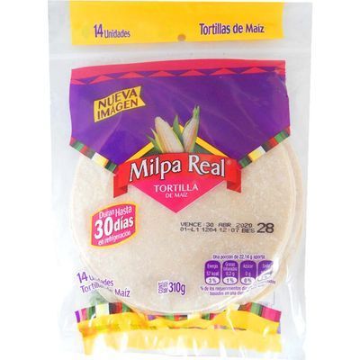 Tortilla Maiz Milpa Real 376g