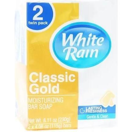 White Rain Bar Soap Gold 2 Ct