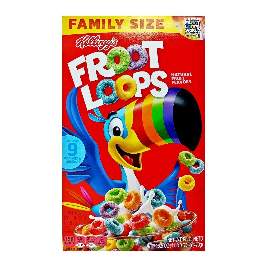Cereal Frootloop Kelloggs16.6z