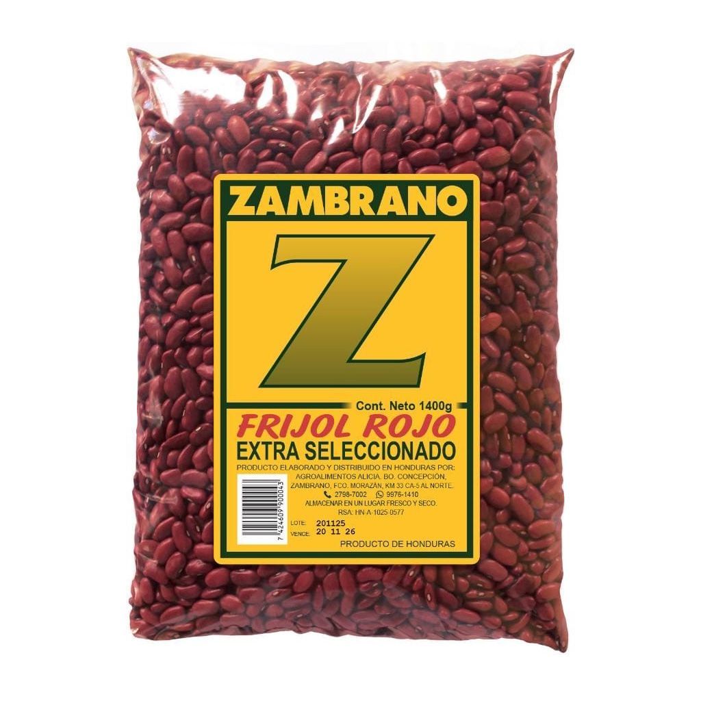 Frijol Rojo Zambrano 1400g