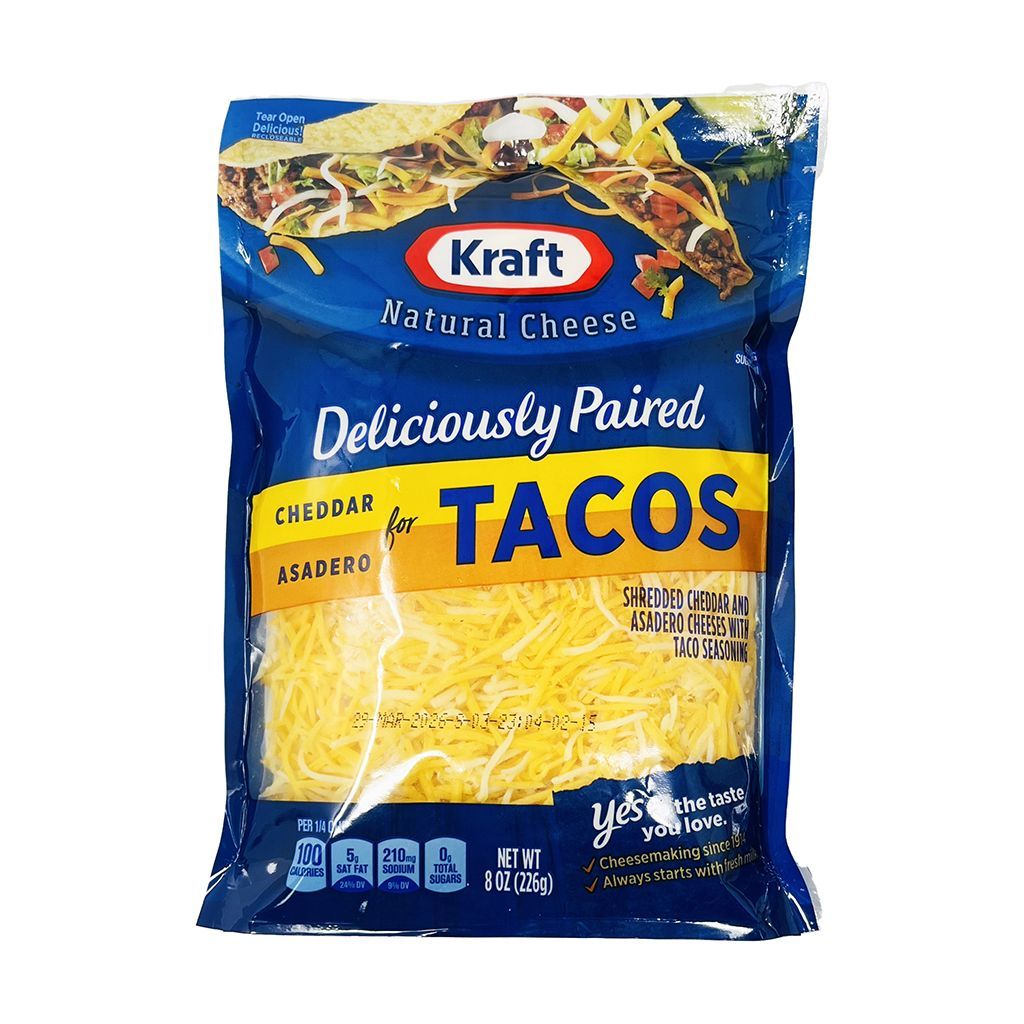 Queso Cheddar Tacos Kraft 8 Oz