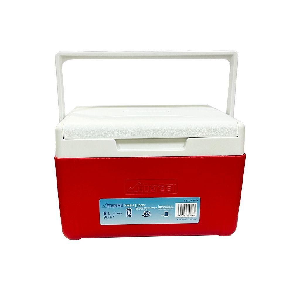 Hielera 5l Cooler Everest Rojo