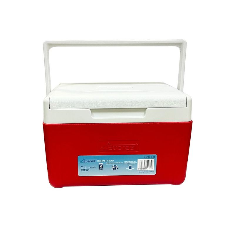Hielera 5l Cooler Everest Rojo