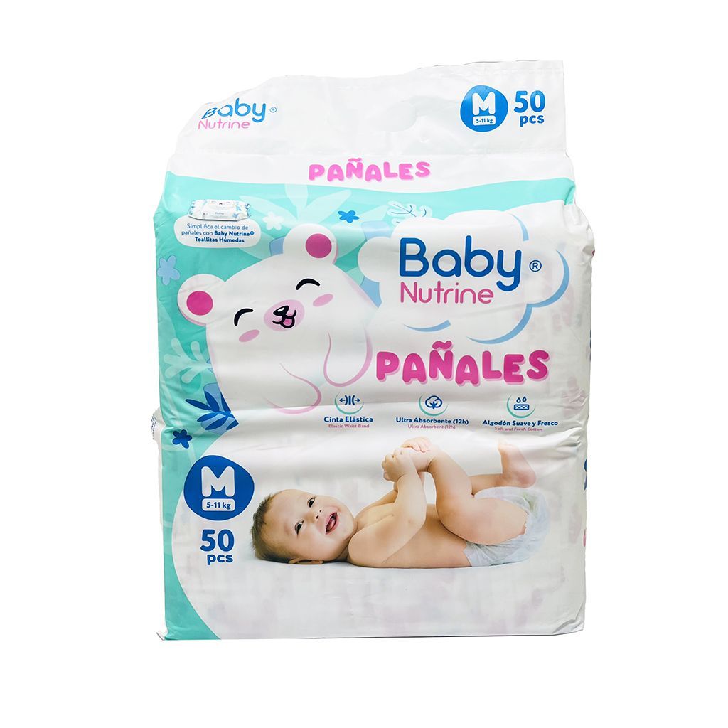 Pañal Talla M Baby Nutrine 50u
