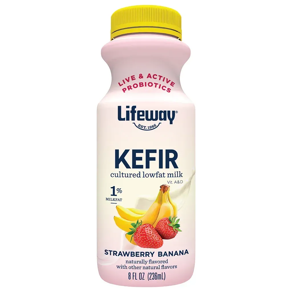Kefir Fresa Banano Lifeway 8z