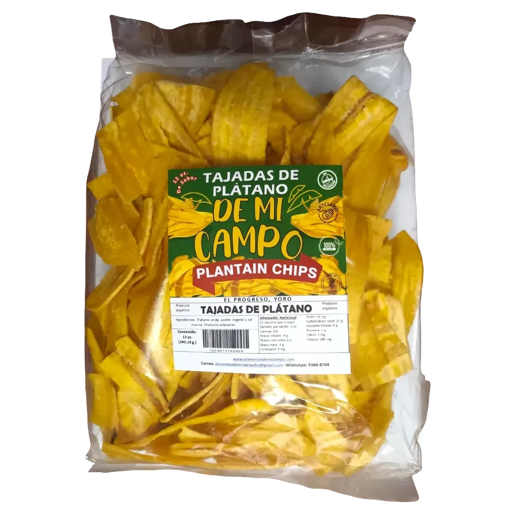 Tajada De Platano Verde 12 Oz.