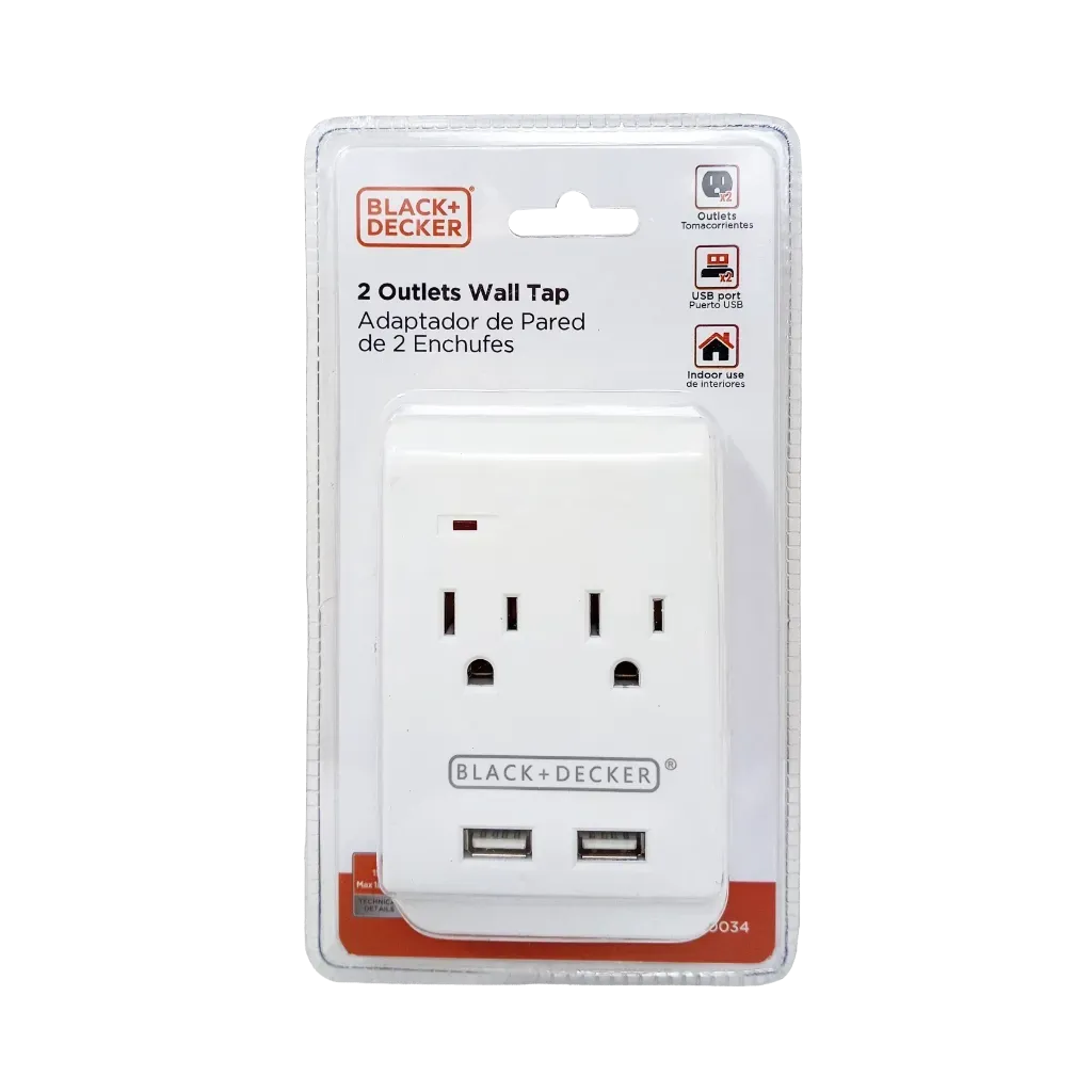 Adaptador D/2 Salidas C/usb