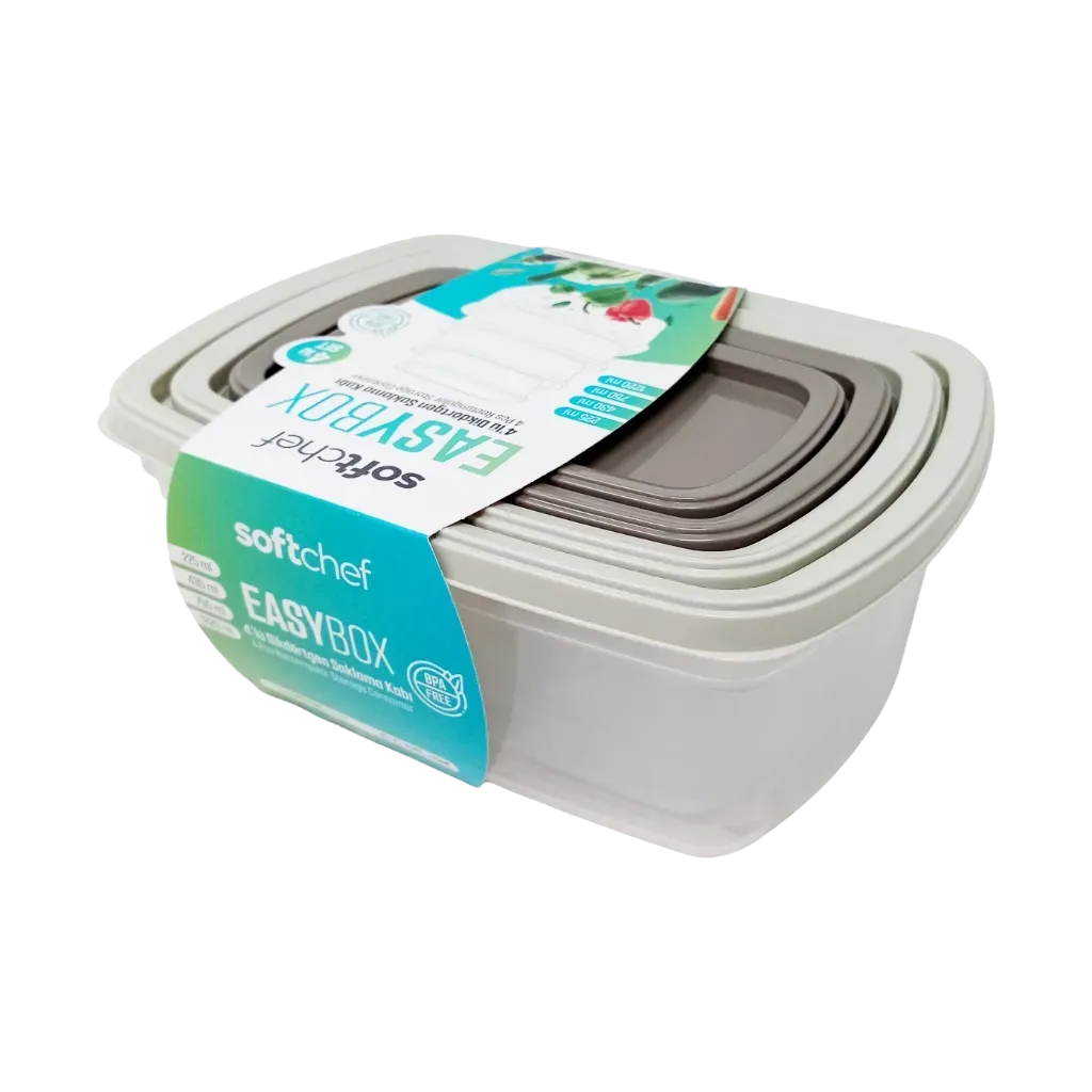 Envase P/ Alimentos 4pzas