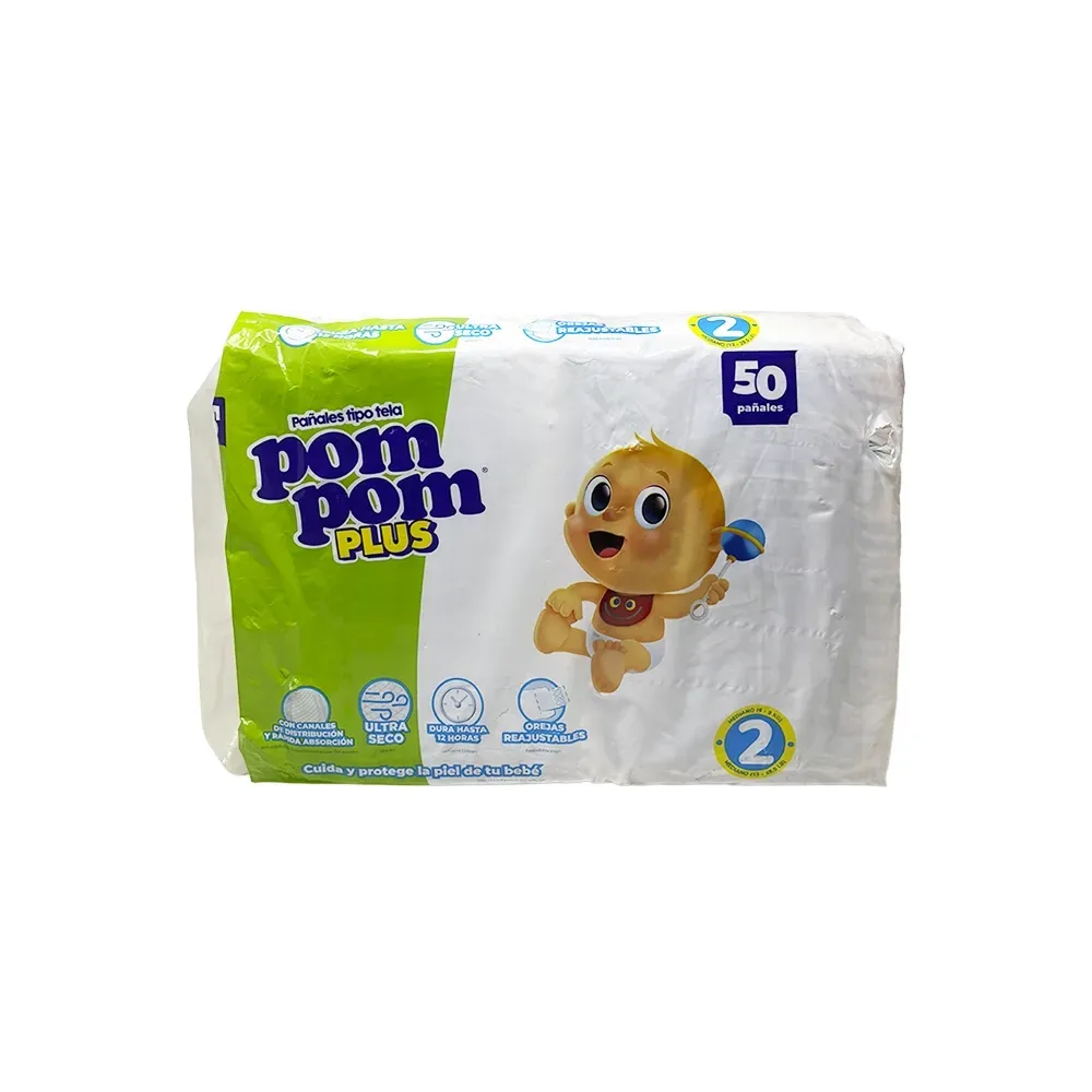 Pañal Para Bebe Pom Pom M 50u