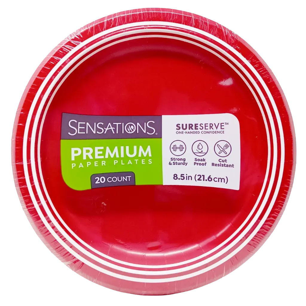 Dnr Plate Clsc Red