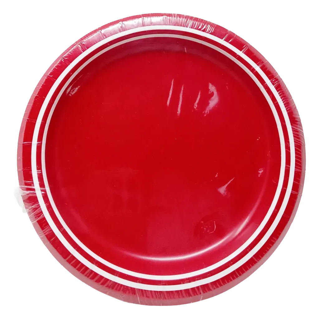 Lun Plate Clsc Red