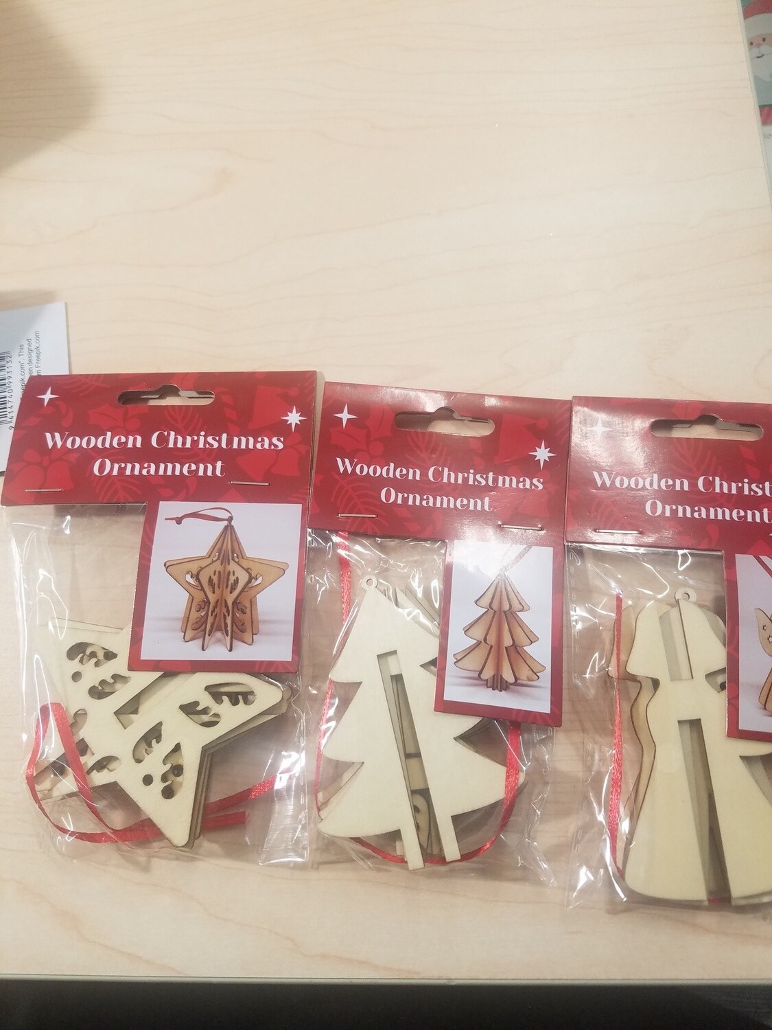 Christmas DIY 3D Wooden Ornament