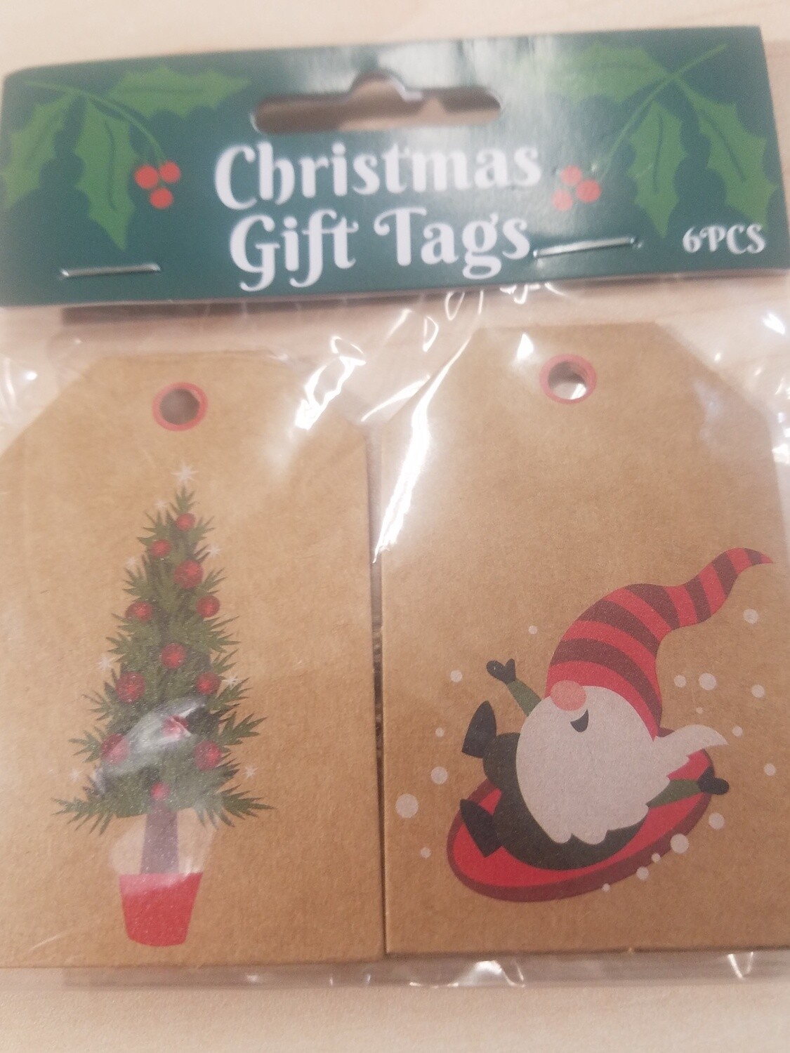 Christmas Gift Tags on Kraft