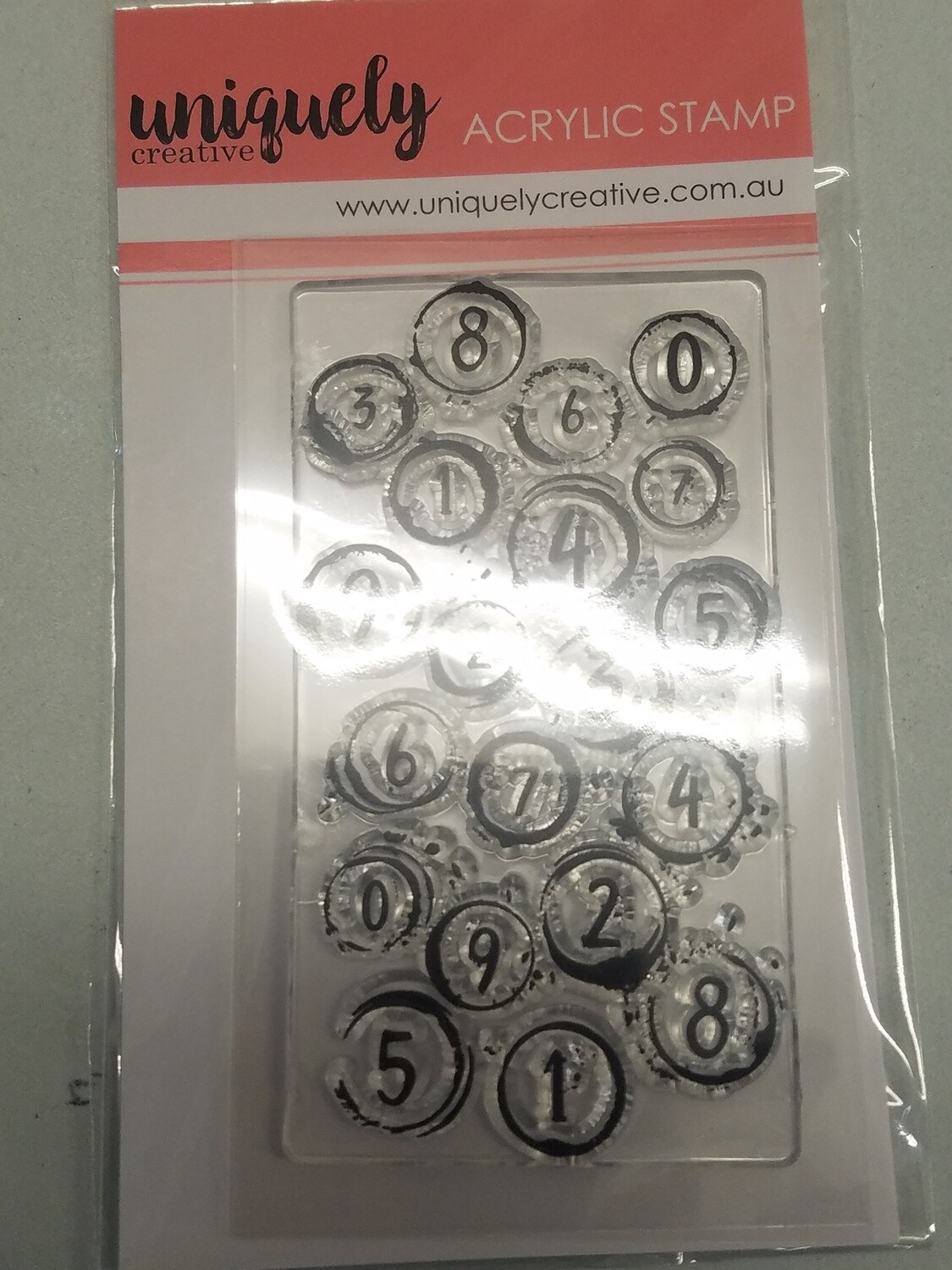 Bubble Wrap Numbers Stamp
