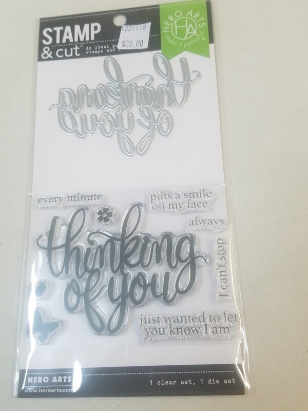 Hero Arts Thinking of You Stamp and Die