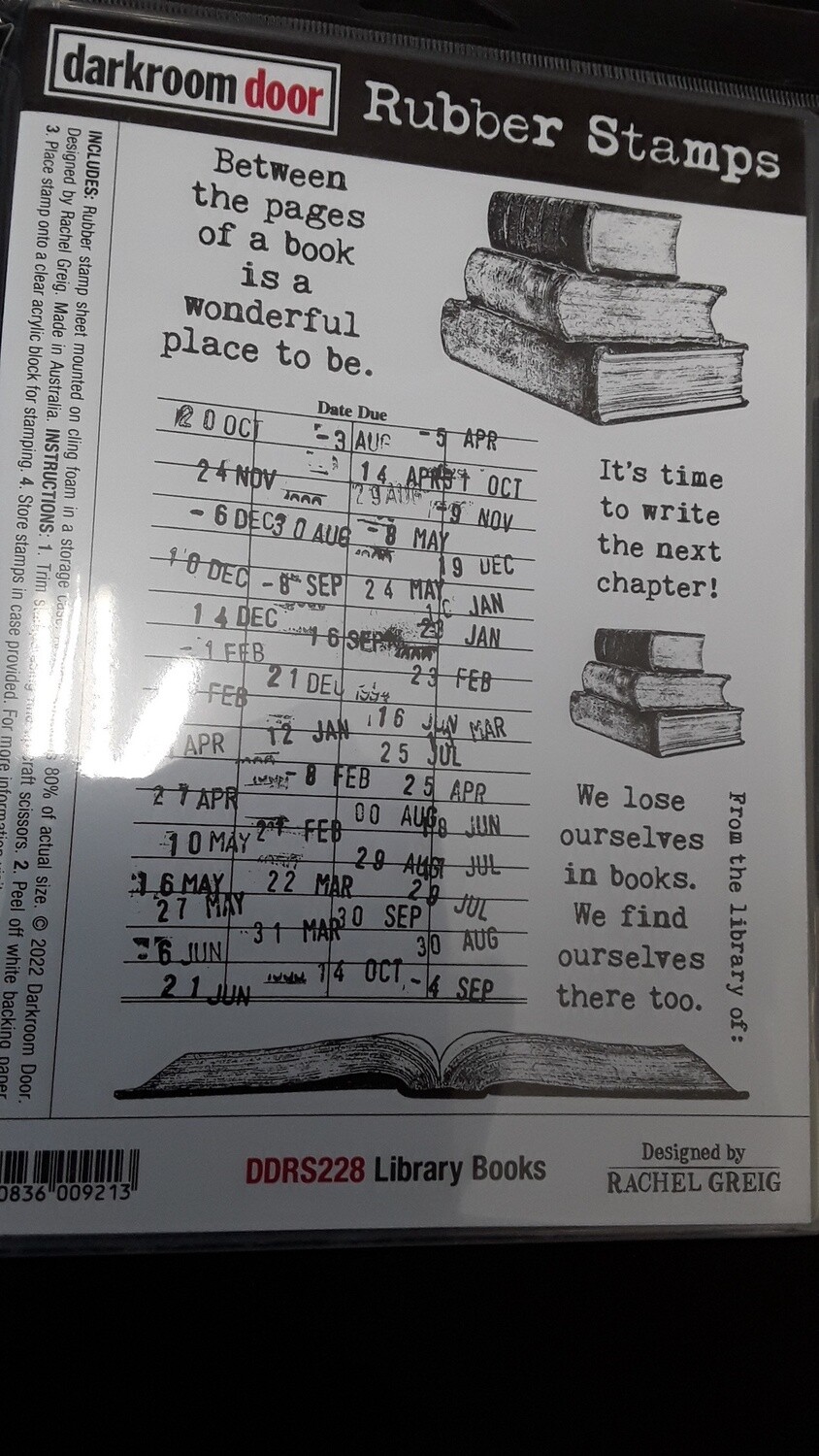 Library Book Stamp Set