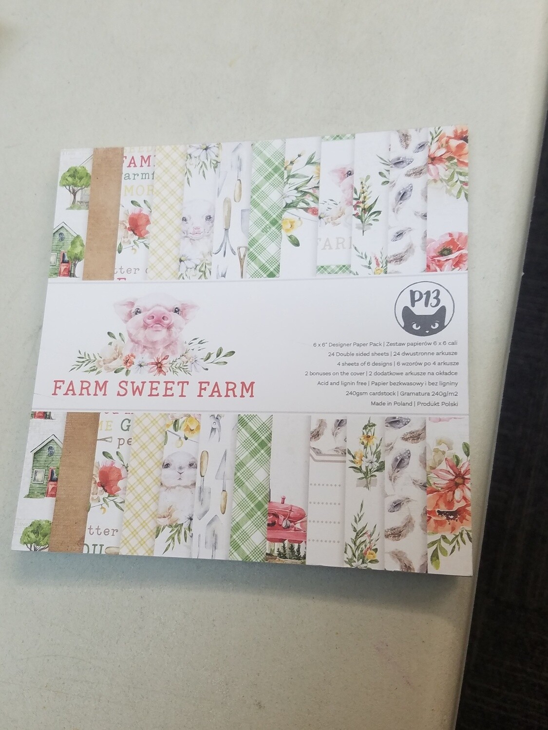 Farm Sweet Farm 6x6 paper