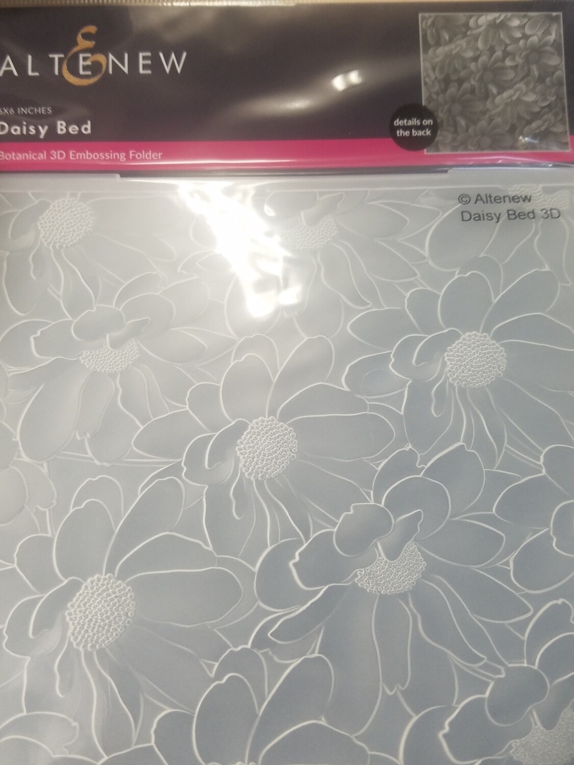 Daisy Bed 3D Embossing Folder