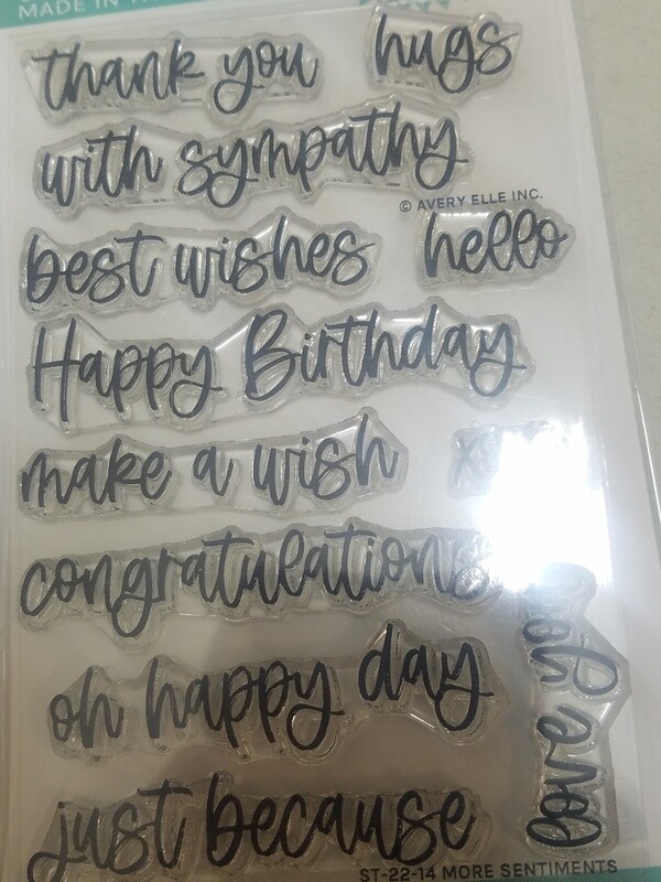 More Sentiments Stamps