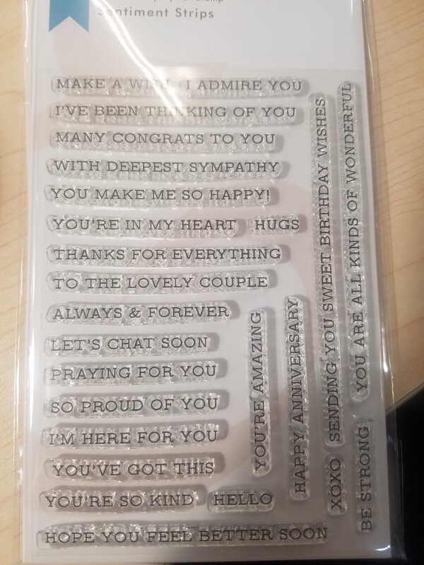 Sentiment Strips stamps