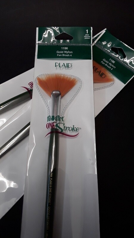 Fan Paint Brush No.4 Gold Nylon 1196