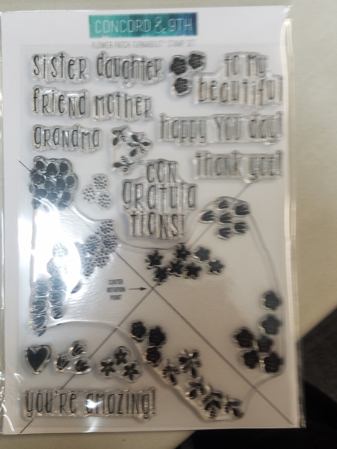 Flower Patch Turnabout Stamp Set