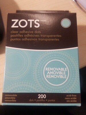 Zots, removable dots