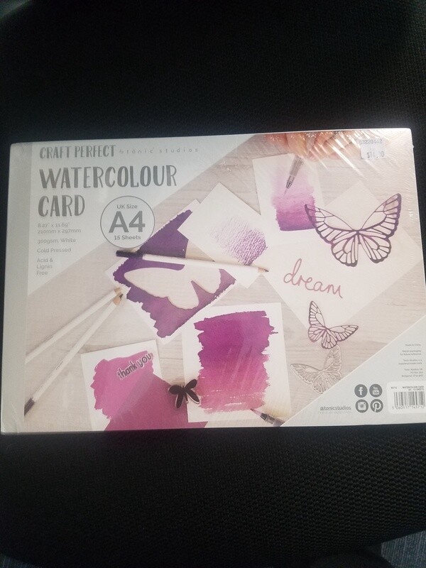Watercolour Card A4