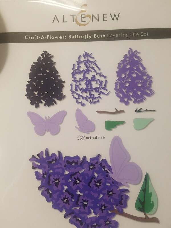 Craft A Flower : Butterfly Bush layering Die Set