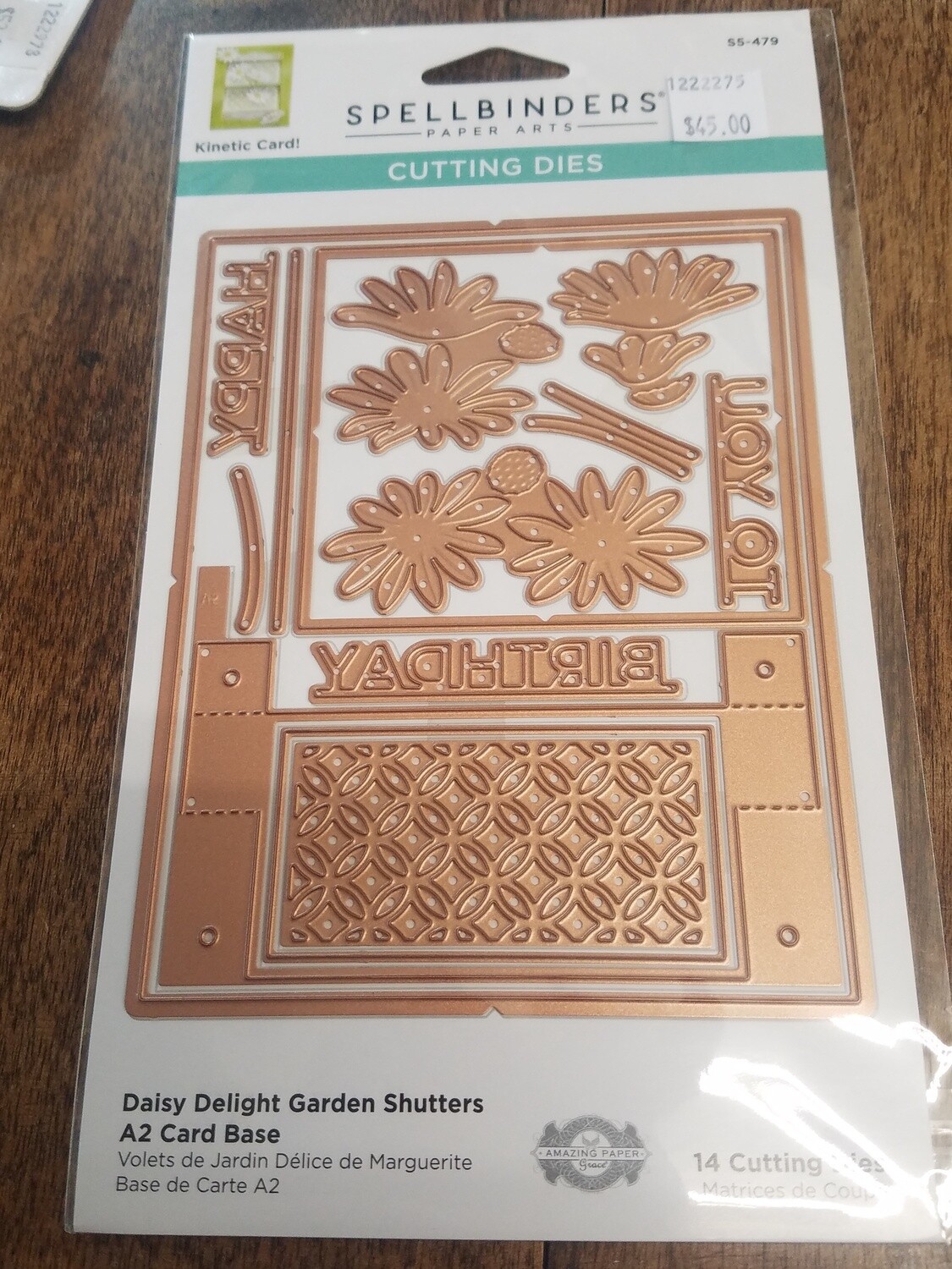 Spellbinders Die Daisy Delight Garden Shutter