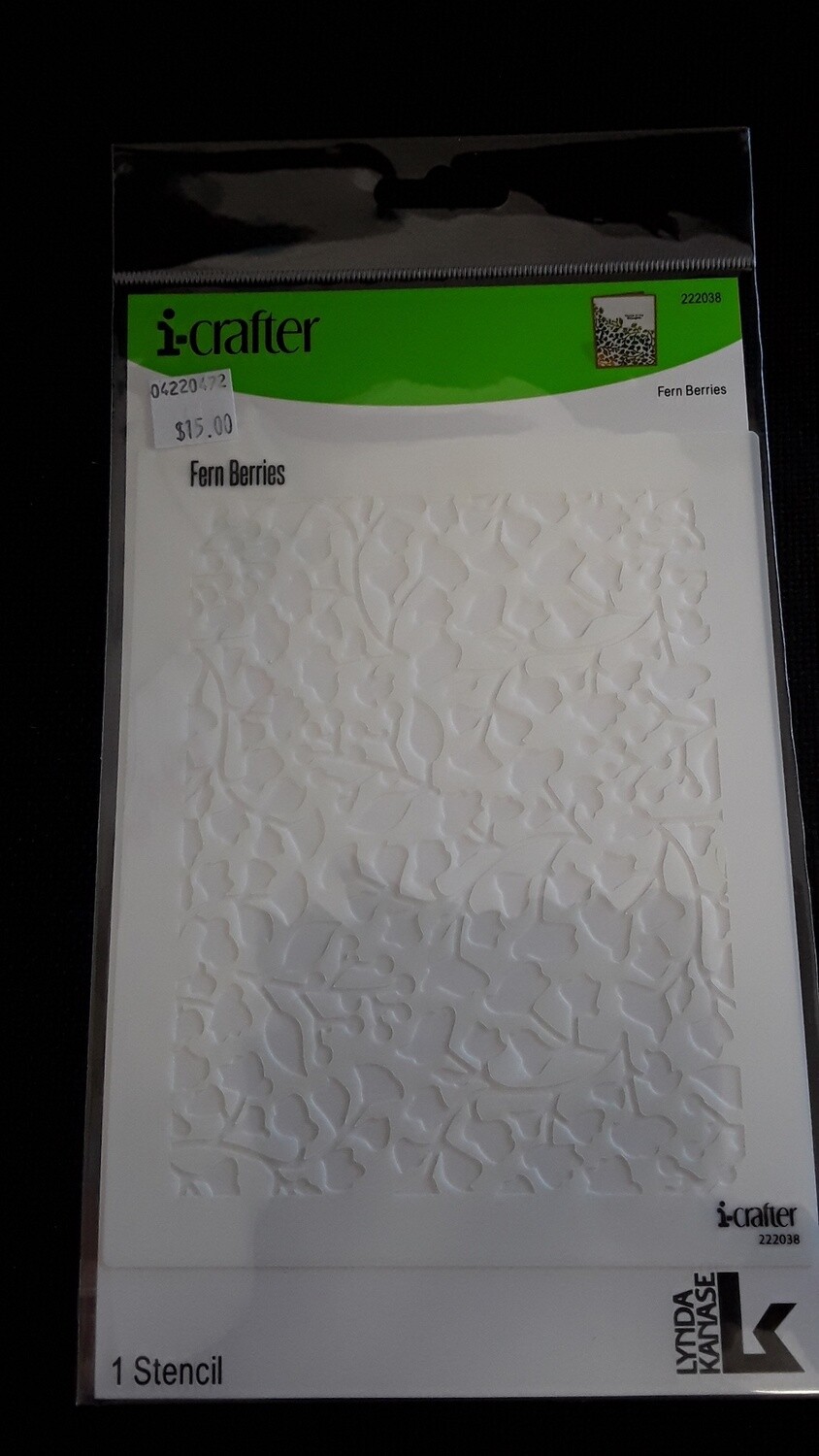 Stencils by I-Crafter, Theme: Fern Berries