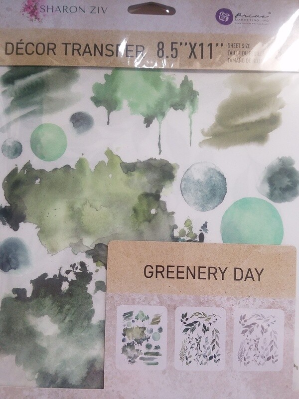 Sharon Ziv Transfer Sheets - Greenery Day