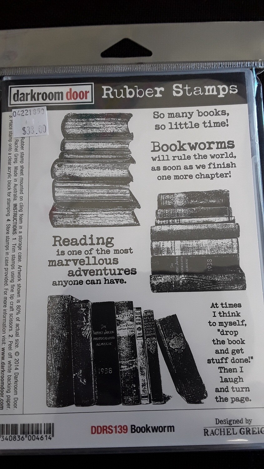 Bookworm stamp set