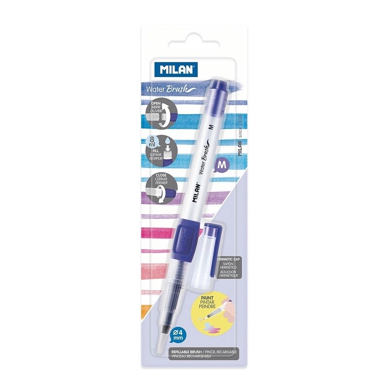 Refillable Water Brush 4mm Medium Tip 8ml Capacity