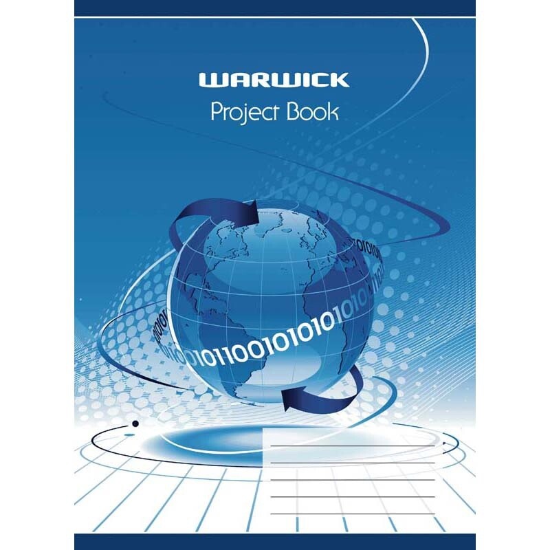 Project Book 20 Leaf Stapled 335x245mm Blank White