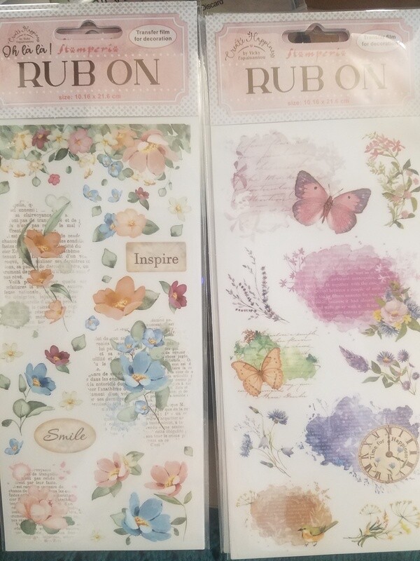Rub On Transfer Film