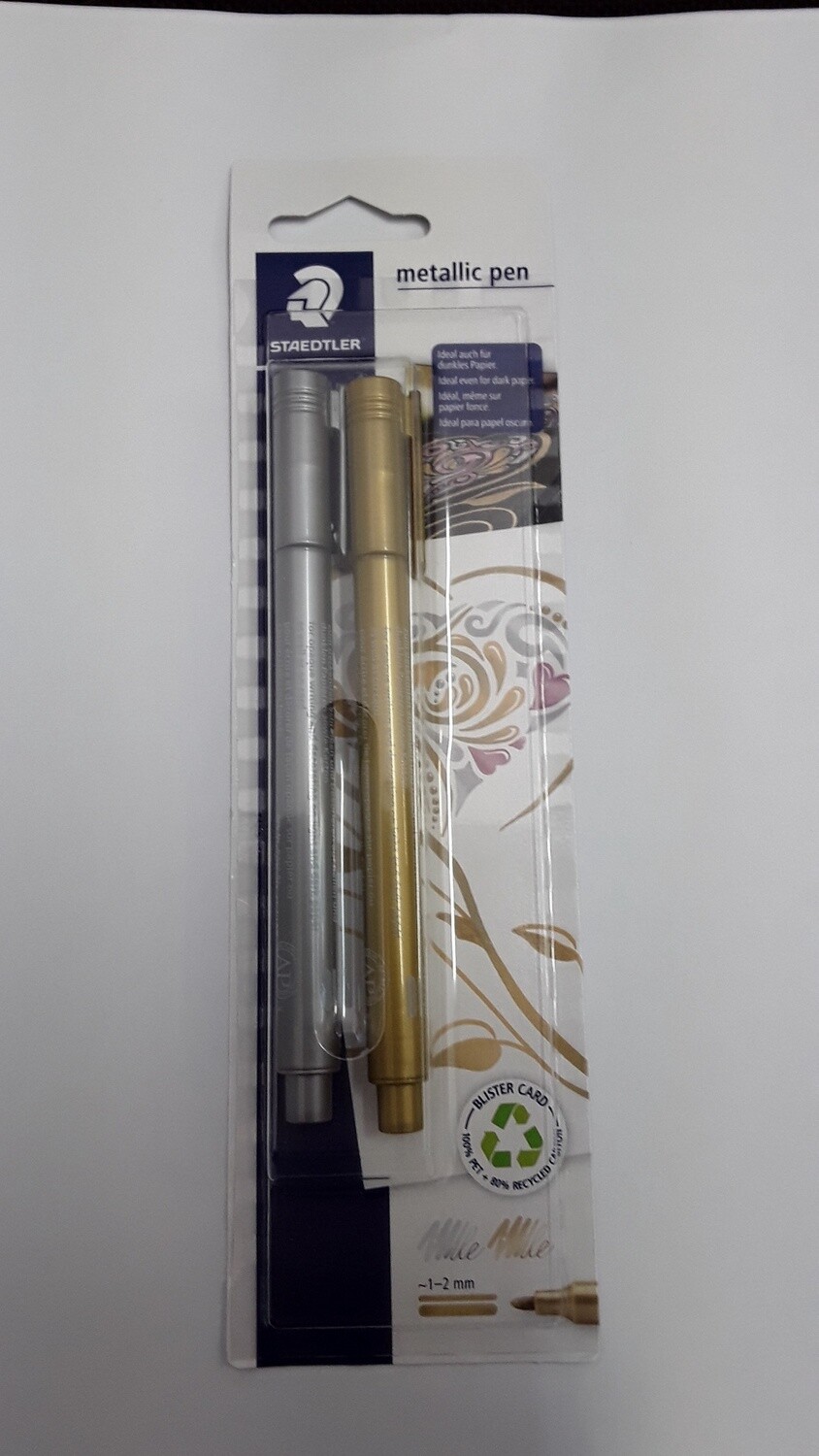 Metallic Marker pens sets - mixed, Pack Size: 2pk Gold + Silver