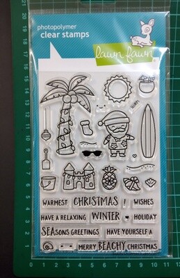 Beachy Christmas Stamp
