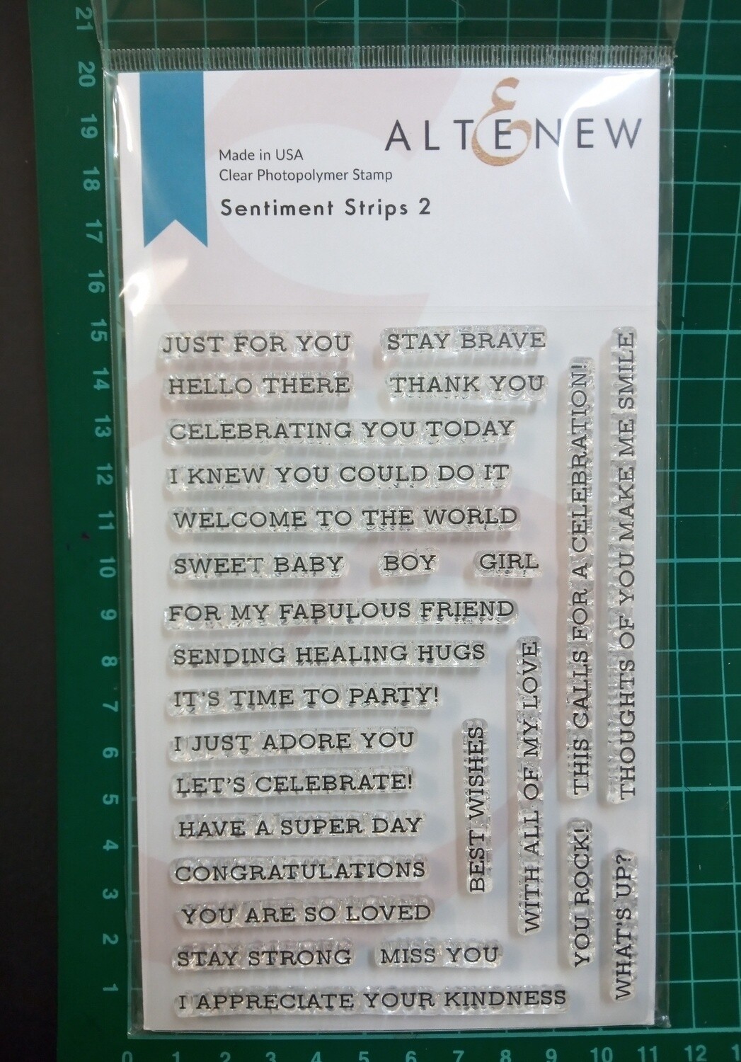 Sentiment Strips 2 stamps