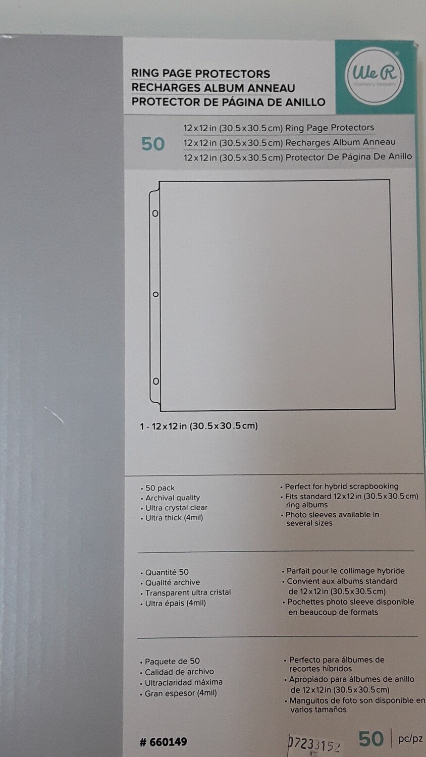 We R Ring Photo Sleeves - 50 pack
