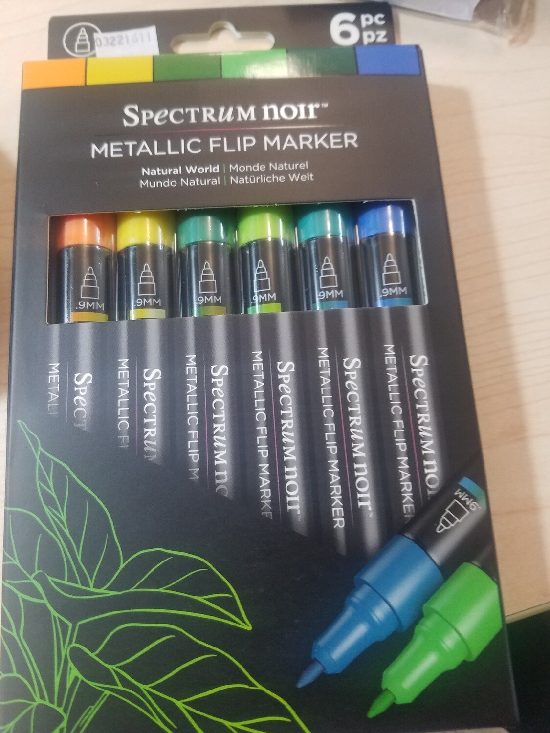 Metallic Flip Markers 6pc, Colour: Natural World