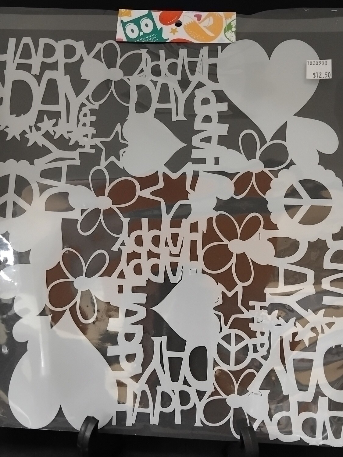 Stencil Happy 30 x 30