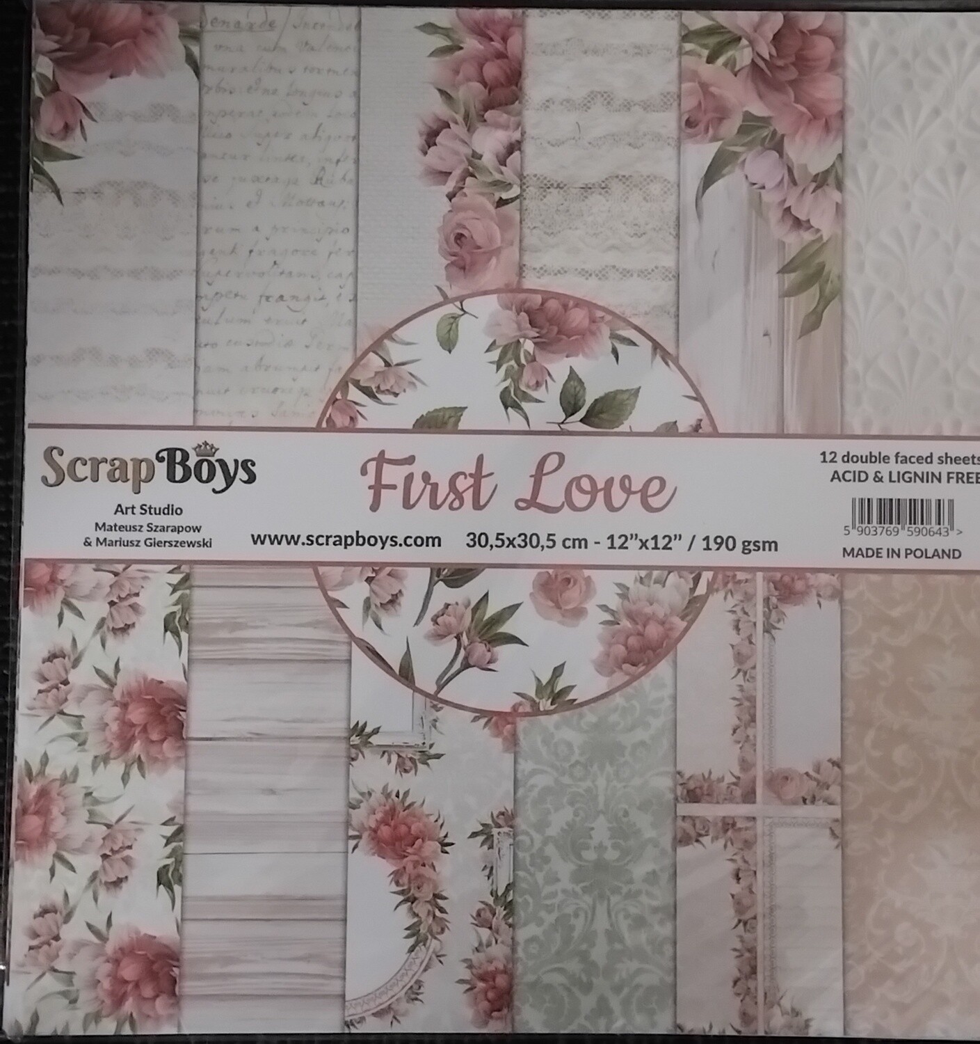 ScrapBoys 12x12 Paper Pack - First Love