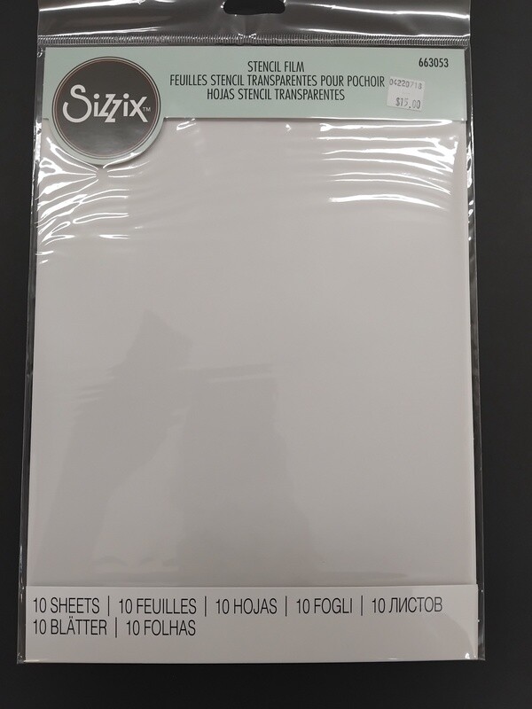 Sizzix Stencil Film A4 10 sheets