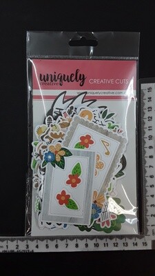 Forest Melody 32 single sided pattern papers and Crative cuts