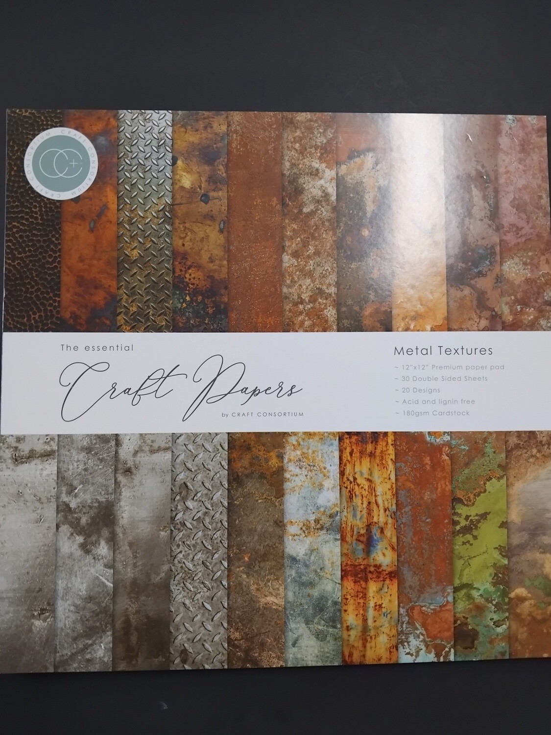 Metal Textures 12X12 Paper pad