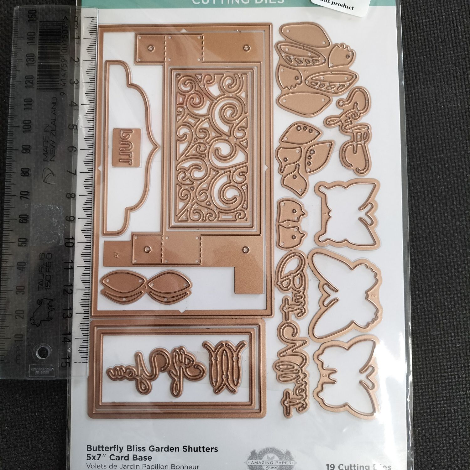 Spellbinders Die Butterfly Bliss Garden Shutters