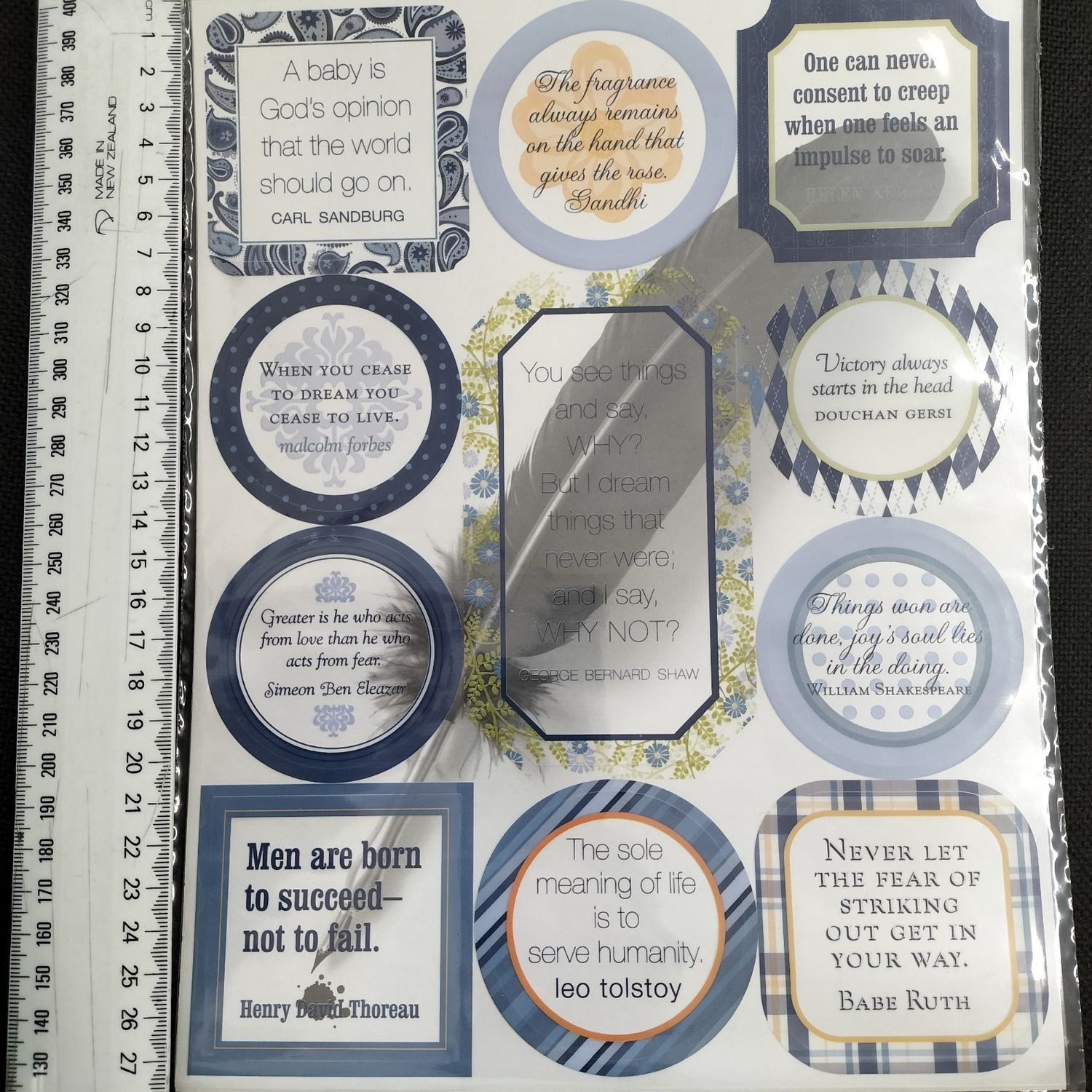Chatterbox Transparency Quotes, Colour: Denim/Sky
