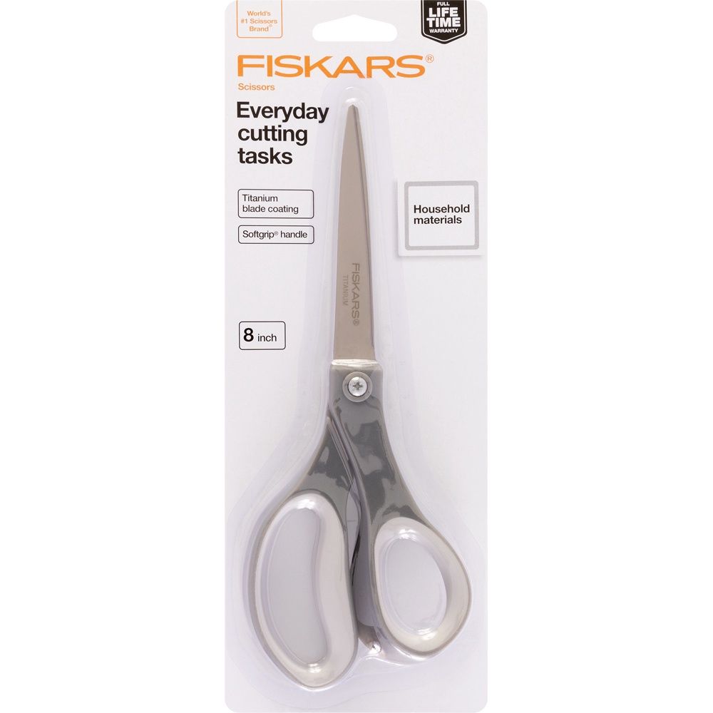 8&quot; Titanium Everyday Scissors, Colour: Grey