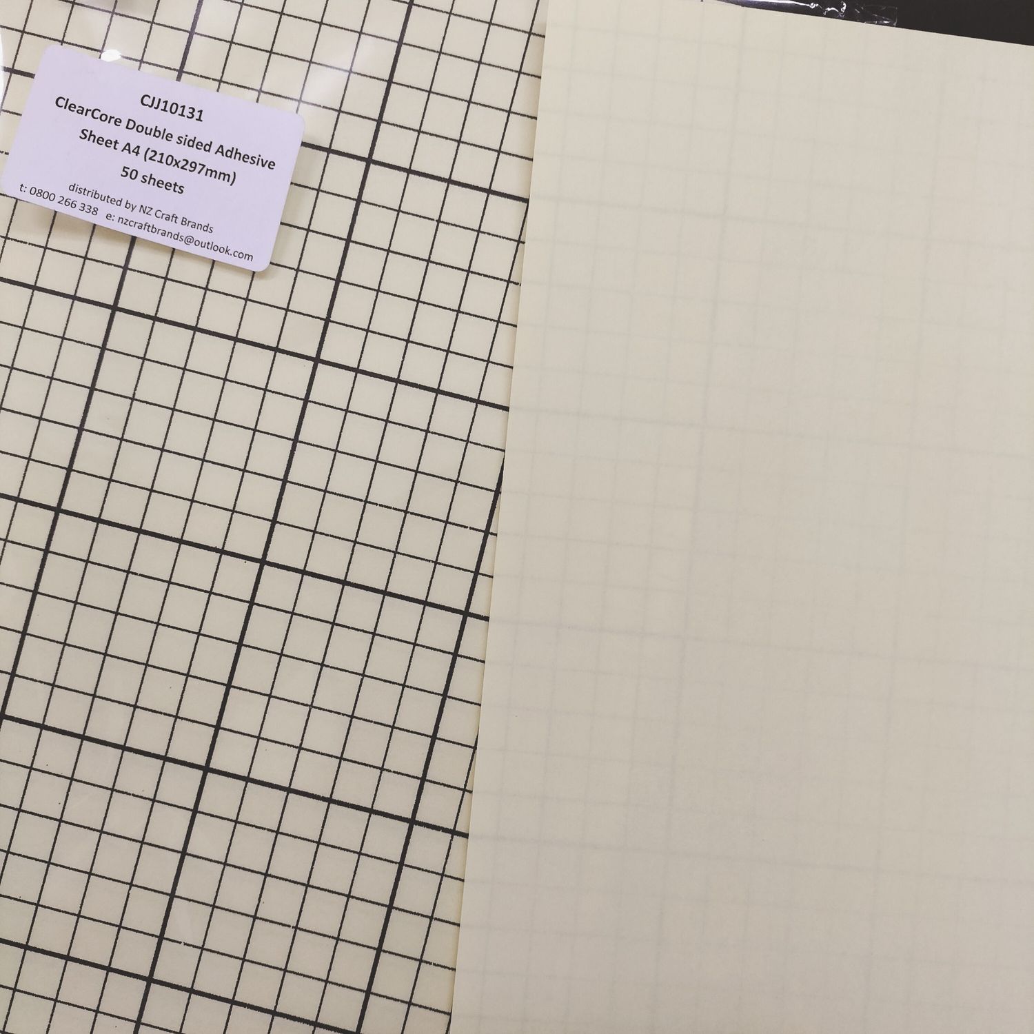 Double Sided Adhesive Sheets A4, Style: Clear Core